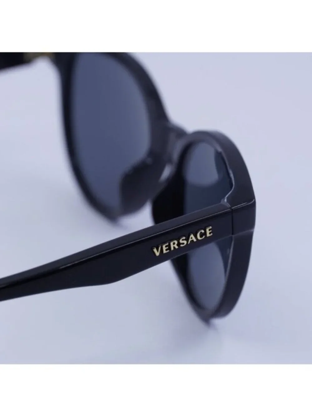 Versace Kids VK4427U GB1/87 Sunglasses Black Cat Eye Frame, Grey Lenses